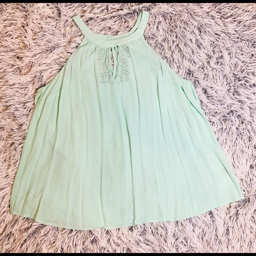 Torrid size 2 Mint green halter with keyhole front and back